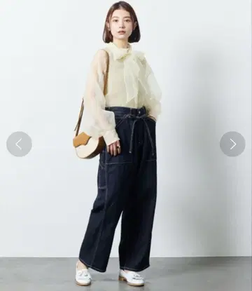 FREAK'S STORE LEE 별주 데님 이지 팬츠