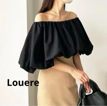미사용 새상품 택 포함 Loure 벌룬 오프숄더 블라우스 XL