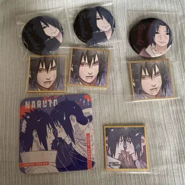 나루토 NARUTO 배지 콩 색지 코스터 우치하 이타치 사스케
