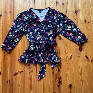 LAUREN 플라워 프린트 랩 탑 S/P