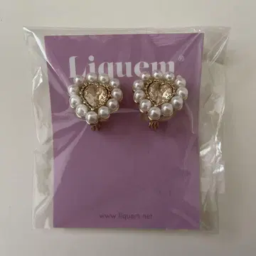 Liquem 포트레이트 하트 귀찌 (크리스탈 골든 쉐도우)