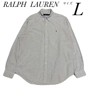 랄프 로렌 RALPH LAUREN BD 긴팔 체크 셔츠 사이즈 L