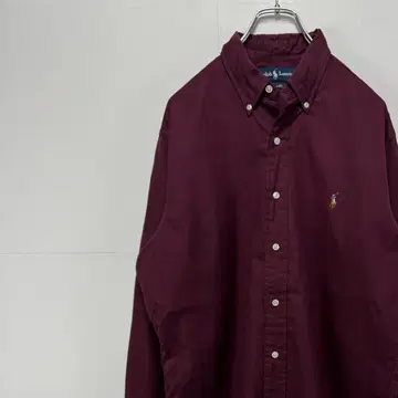 Ralph Lauren 랄프 로렌 긴팔 셔츠 자수 로고 구제 의류