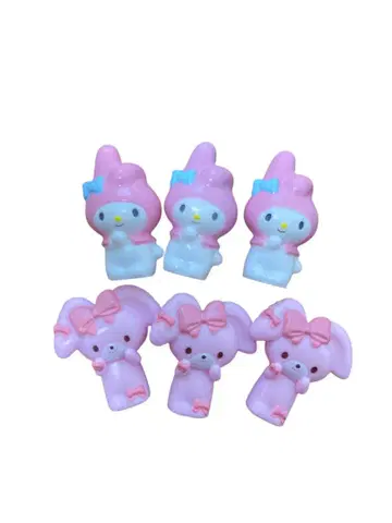 마이멜로디 모자 꽁지 리본 소프트 비닐 인형