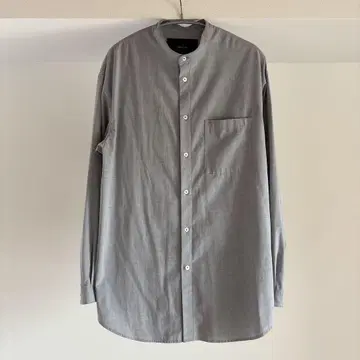 COMME CA ISM 그레이 버튼 업 셔츠 L