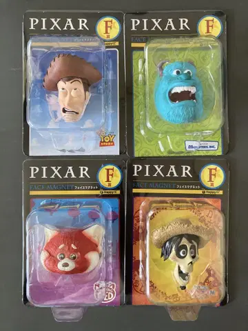Happy 복권 PIXAR 2025 F상 페이스 마그넷 4종 컴플리트