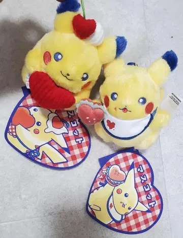 PIKACHU DINER 마스코트 2종 파우치 2세트 새상품