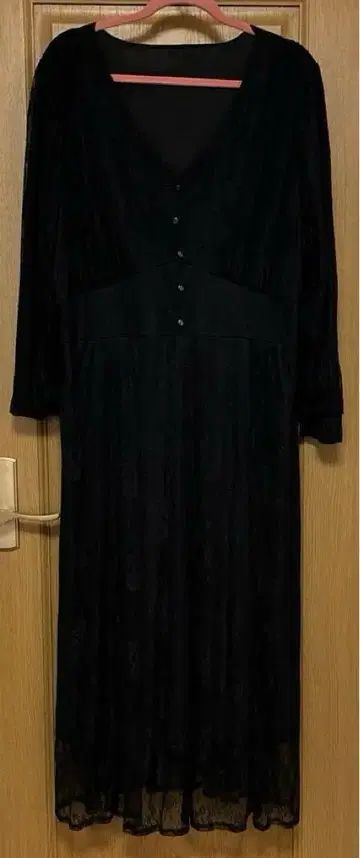 CLETTE 쿠레트 레이스 롱 원피스 블랙