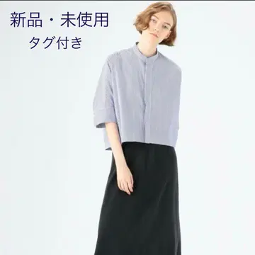 투모로우랜드 맥피 코튼 브로드 크롭 셔츠