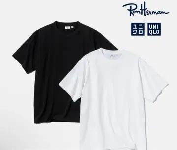 유니클로 론 헤르만 티셔츠 블랙 Ron Herman 2XL