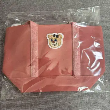 라브러리 바이 페이러 올드 테디 걸 와펜 토트백 핑크