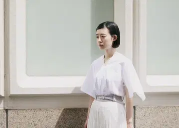 ritsuko karita 블랙 시어 티셔츠 비대칭 리츠코 카리타