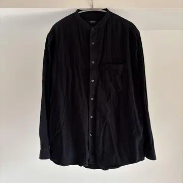 COMME CA ISM 블랙 버튼 셔츠 L