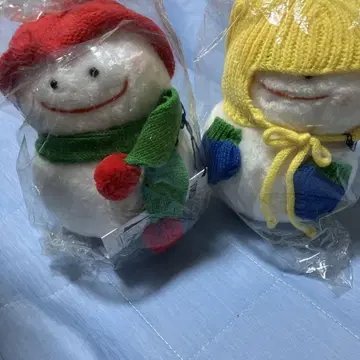 쇼와 레트로 당시의 시나다 눈사람 봉제 인형