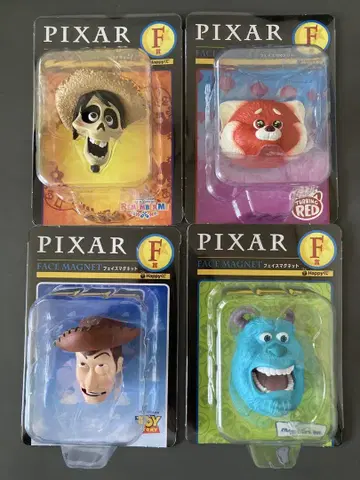 Happy 복권 PIXAR 2025 F상 페이스 마그넷 4종 컴프