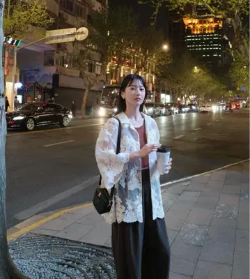 CLANE 클라네 SHEER FLOWER LACE SHIRT 셔츠