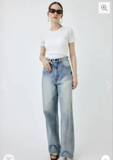 MOUSSY 하이 웨스트 스트레이트 데님