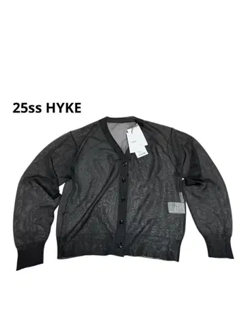 25SS HYKE 시어 스웨터 카디건