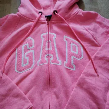 GAP 풀 집업 후드티 핑크
