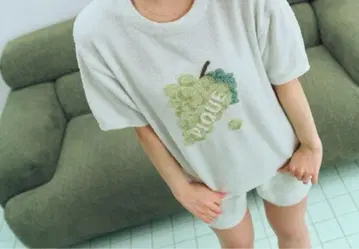 파자마 룸웨어 후르츠 자카드 풀오버 여성용