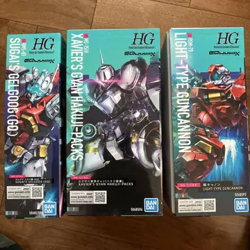 HG 건담 프라모델 3개 세트