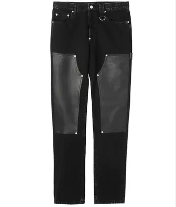 존 로렌스 설리반 21AW LEATHER PATCH DENIM 44