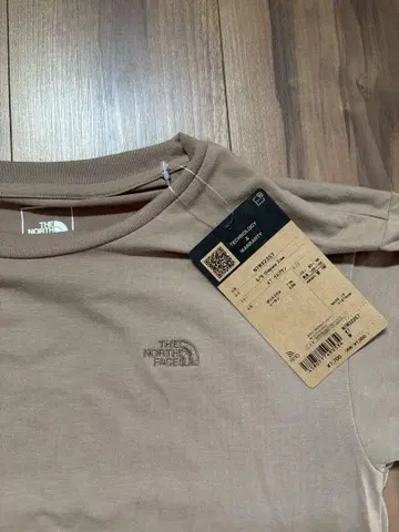 미사용품! THE NORTH FACE 반팔 롱 원피스 베이지