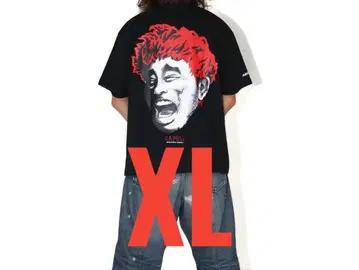 사풀 하마다 마코토 콜라보 티셔츠 블랙 XL 팝업 한정판