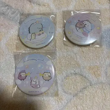 스미코구라시 와쿠와쿠 파크 캔뱃지 토카게 시로쿠마 미니코