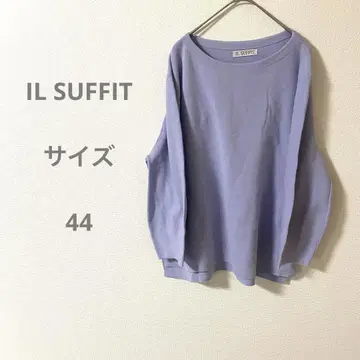 IL SUFFIT 연보라 긴팔 라운드넥 탑 빅 사이즈 루즈한 사이즈