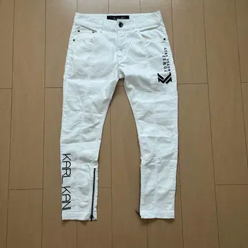 KARL KANI 칼카니 화이트 스키니 팬츠 헤이세이 자수