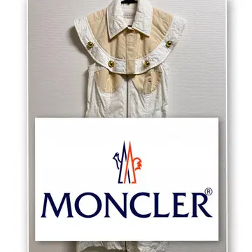 몽클레어 슬리브리스 원피스 미사용 새상품 화이트