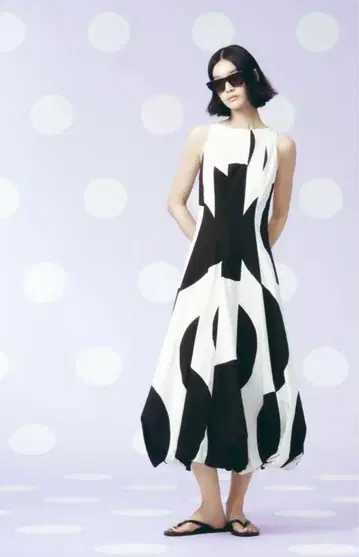 자라 벌룬 도트 무늬 원피스 ZW Collection