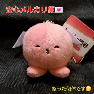 타코피의 원죄 봉제 인형 마스코트 볼 체인 깃털 미소