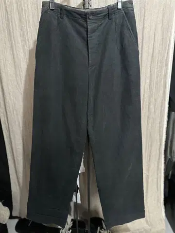 Dries van noten 몰스킨 와이드 팬츠