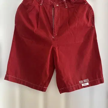 PINK HOUSE 레드 캐주얼 하프 팬츠 반바지 빈티지 상품