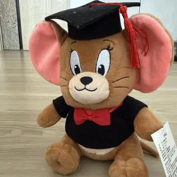 톰과 제리 졸업 모자 제리 봉제 인형