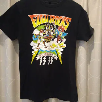 BEAMS FUJI ROCKS 2006 티셔츠 블랙