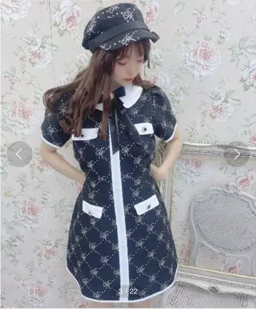 스완 키스 트위드 원피스