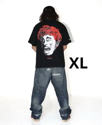 SAPEur 사풀 하마다 마코토 Tee 블랙 BIGGEST SMILE