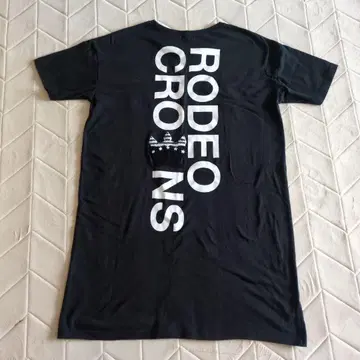 RODEOCROWNS 반팔 티셔츠 원피스 블랙 FREE 백 로고