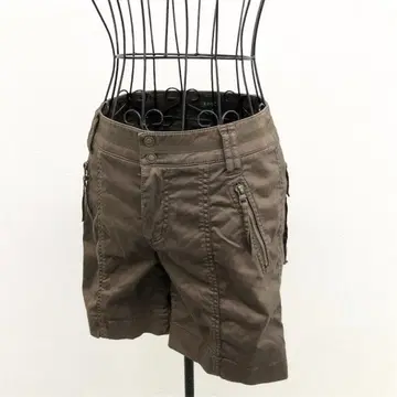 에포카 숏 팬츠 브라운 캐주얼 무지 레트로 시크 모던 봄/여름