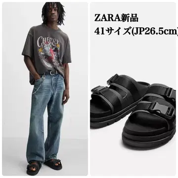 ZARA 더블 스트랩 청키 샌들 41 사이즈(26.5cm) 새상품