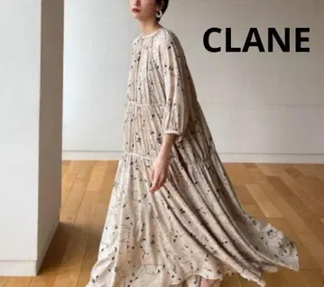 새상품급 CLANE Line Flower 원피스 플라워 티어드