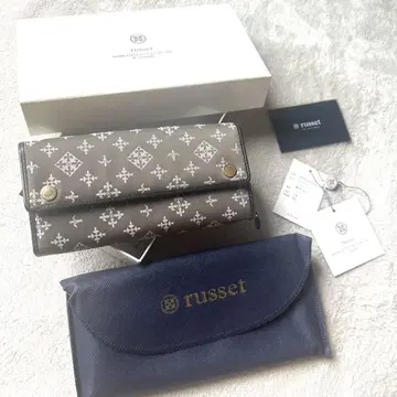 새상품 russet 러셋 꽃무늬 두겹 지갑 그레이 장지갑