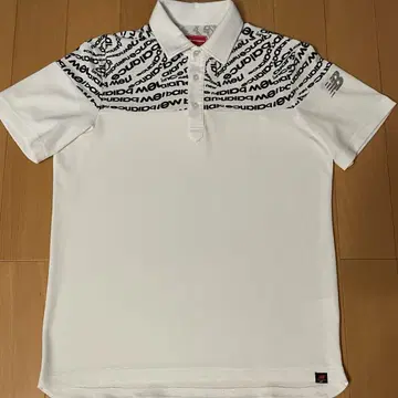 New Balance 로고 피케 셔츠 화이트 뉴발란스 남성용 L