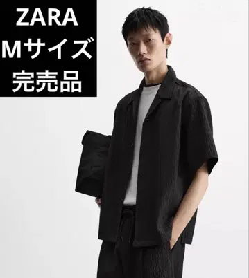 ZARA 자라 오버 사이즈 핏 릴리프 셔츠 S 사이즈 완판템