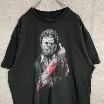 무비 호러 제이슨 빅 프린트 블랙 티셔츠 2XL