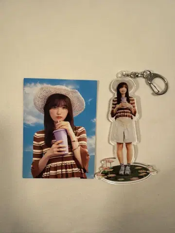 노기자카46 이오키 마오 NOGI CAFE 노기 카페 키링 트레이딩 카드