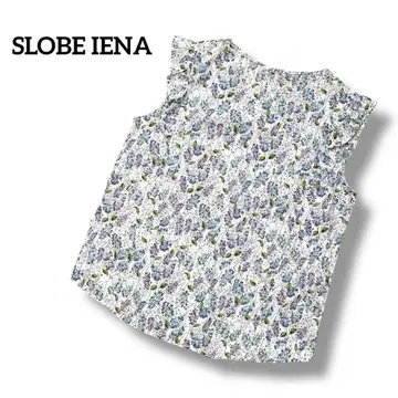 SLOBE IENA 리버티 타나론 프릴 블라우스 올 패턴